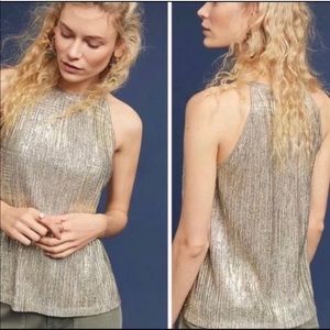 Anthropology Moulinette Soeur Gold Tank